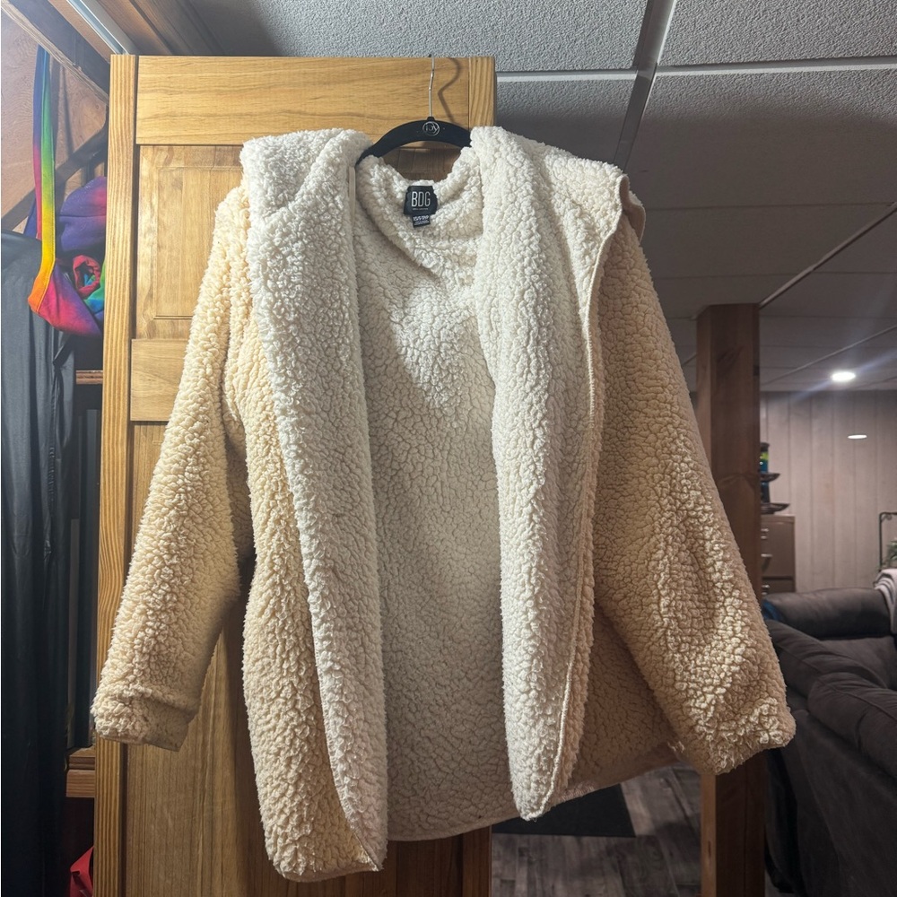 Cozy Beige Sherpa Jacket